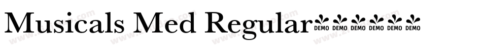 Musicals Med Regular字体转换
